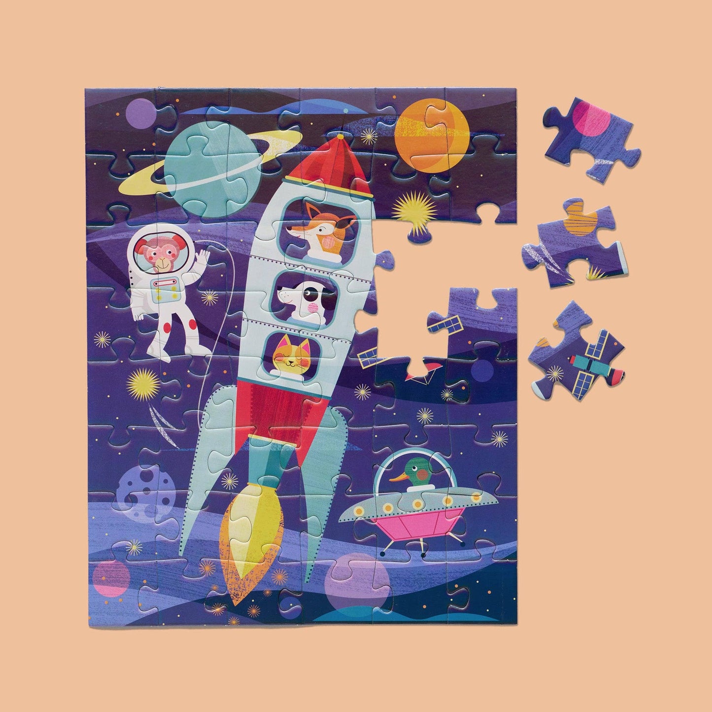 Space Explorers 48 Piece Puzzle Snax Kids Birthday Gift