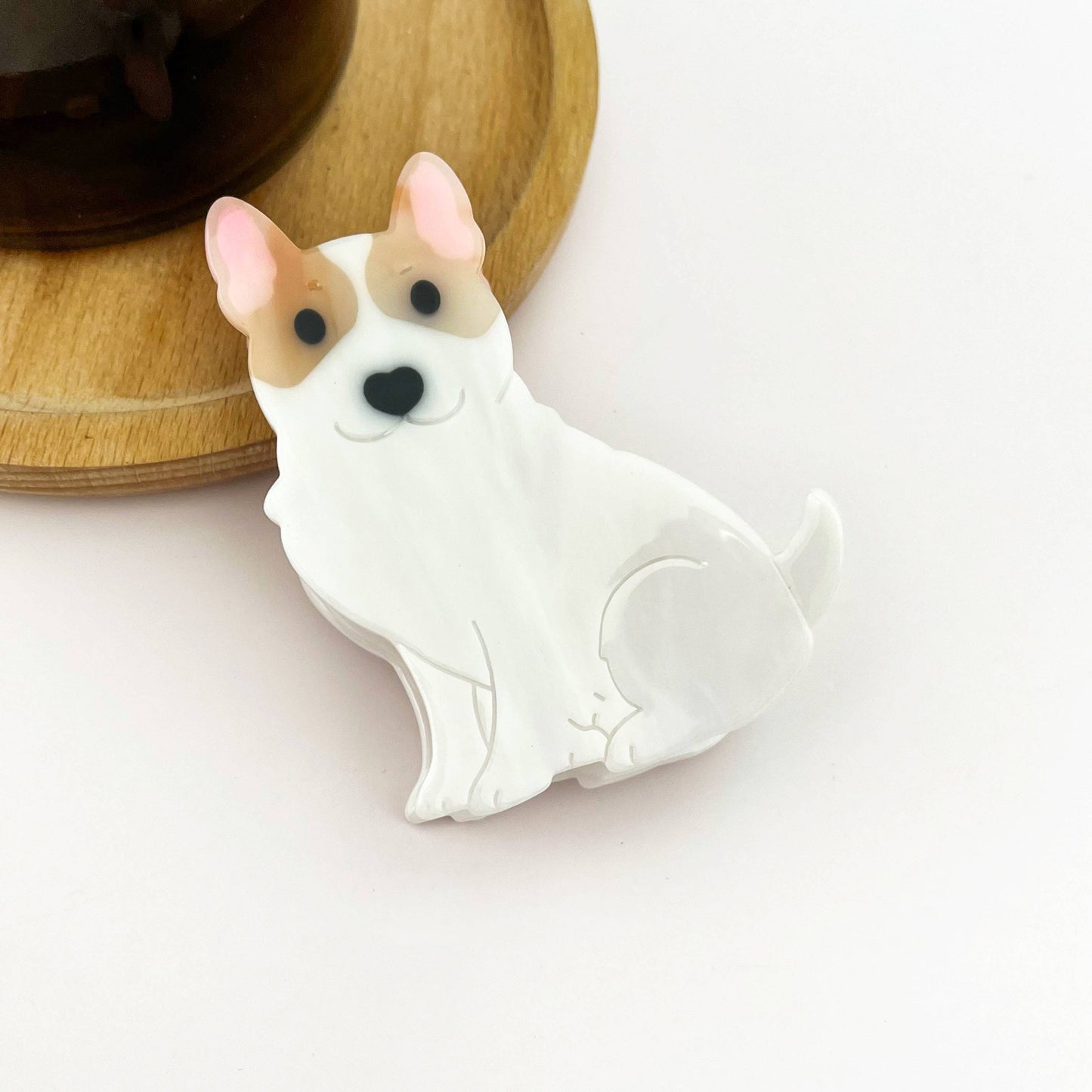 Cute Puppy Hair Claw Clip, Animal Dog Hair Clip
