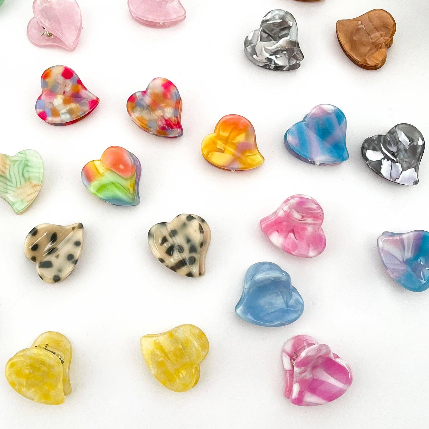 Cute Mini Heart Acetate Claw Clip, Valentine's Day Hair Clip
