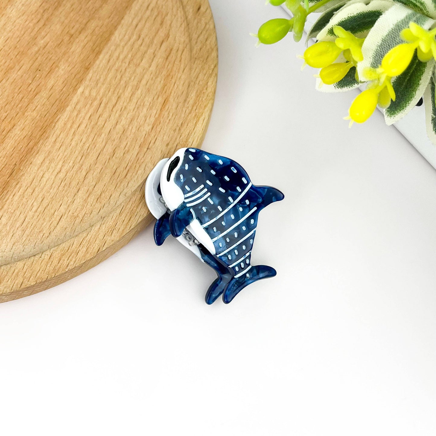 Acetate Mini Marine Animal Hair Clip,Shark Octopus Claw Clip