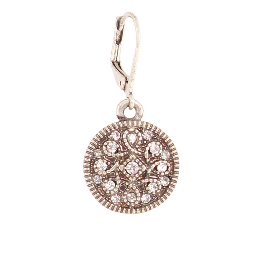 Antique Braided Crystal Earring