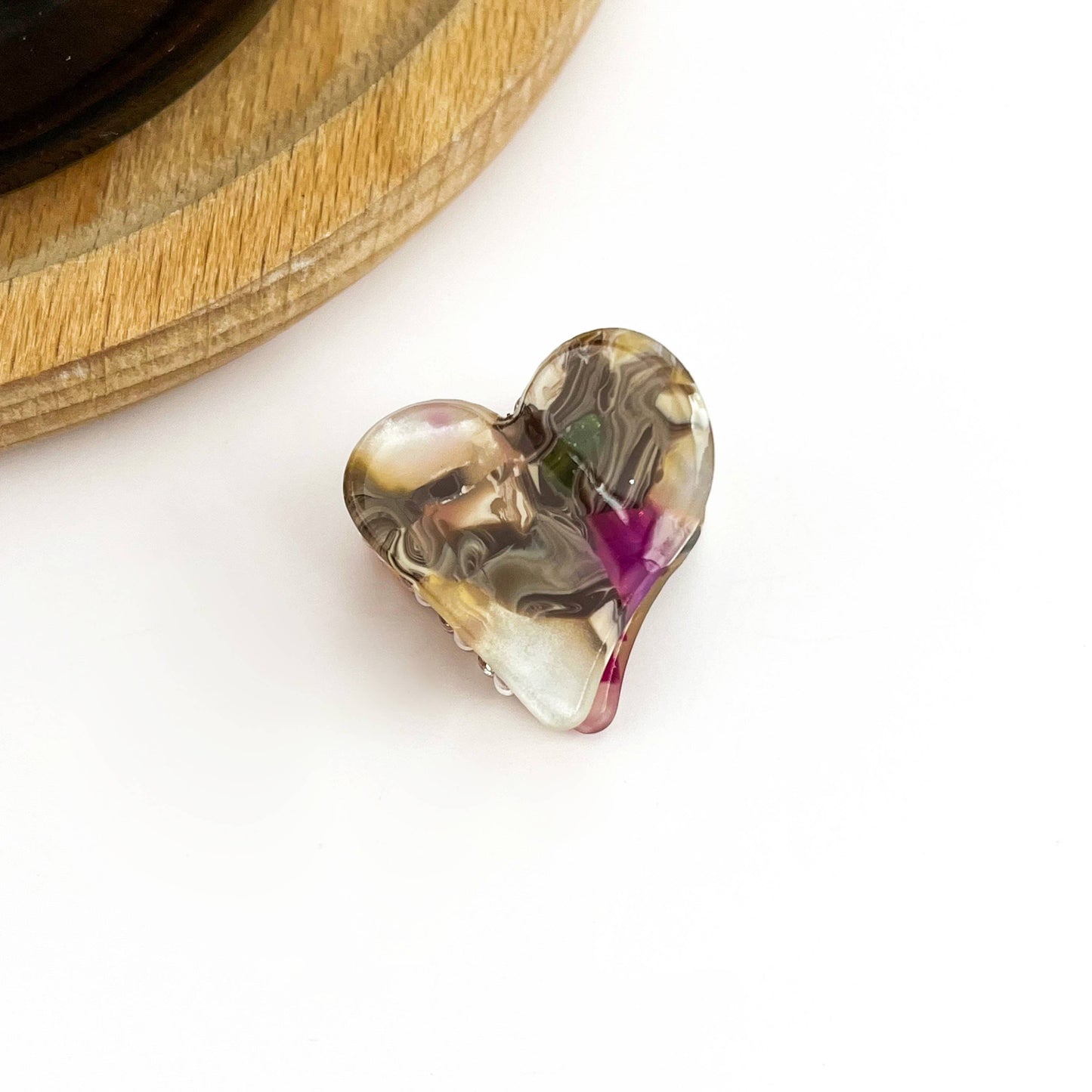 Mini Heart Hair Claw Clip, Valentine's Day Accessory
