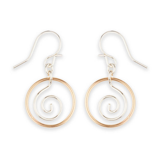 Koru Circled Dangle Earring