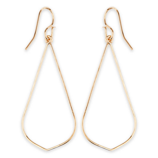 Hammered Teardrop Dangle Earring