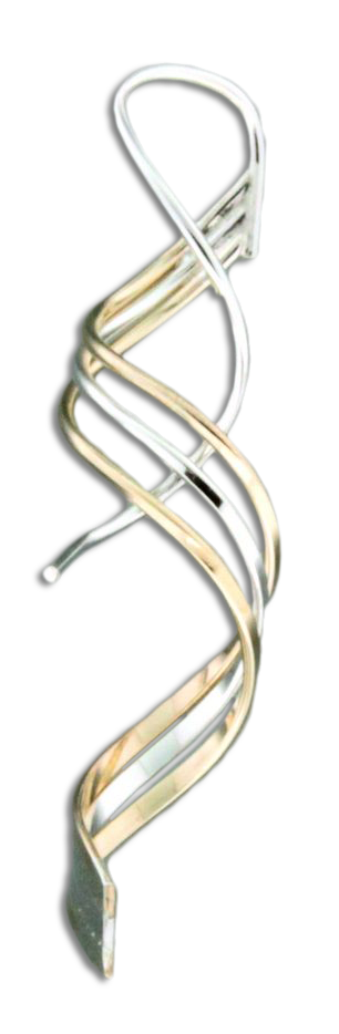 Three Strand Spiral Earring
