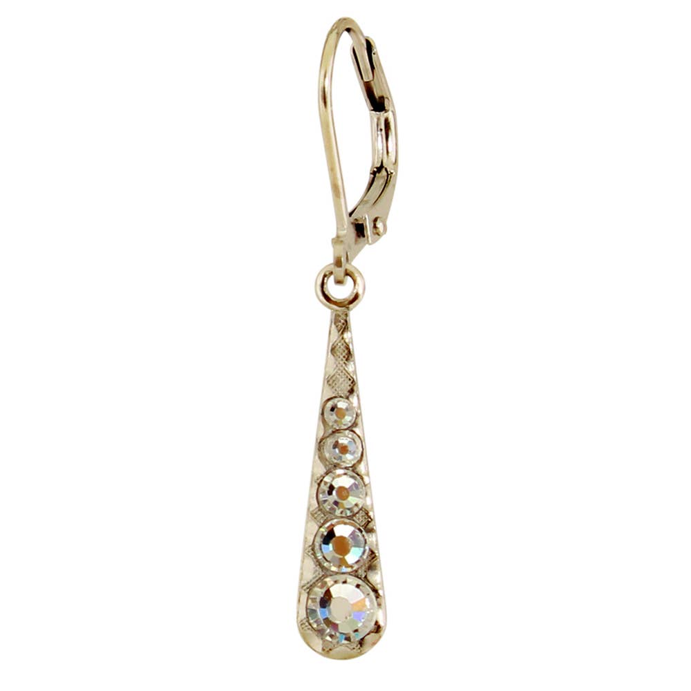 Multi Crystal Teardrop Earring