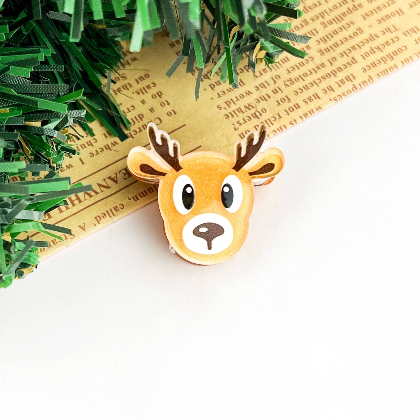 Christmas Glitter Mini Hair Claw Clip