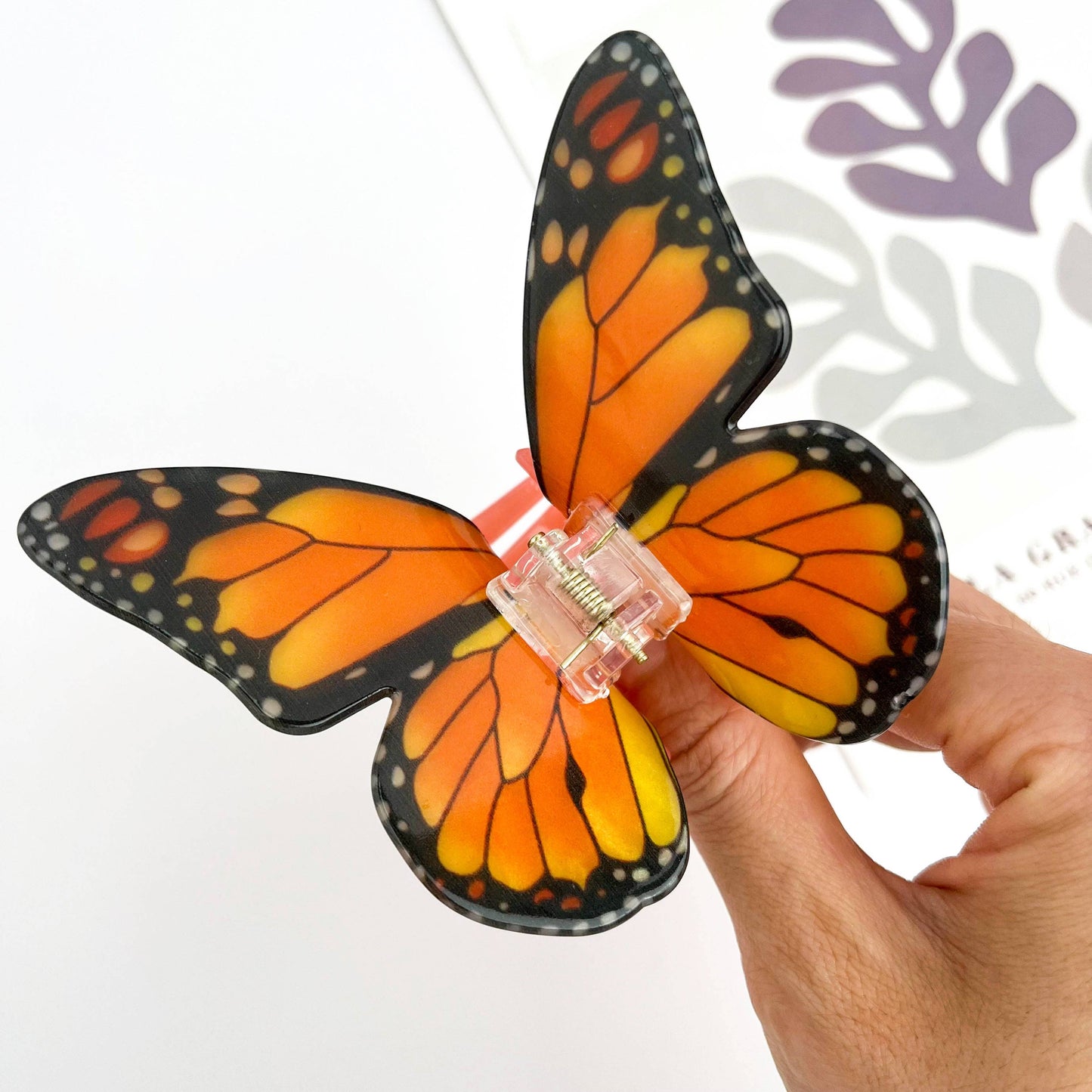Acetate Large Butterfly Hair Clip