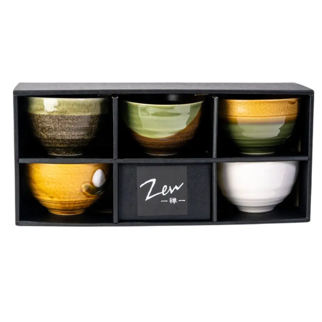 5 Piece Tea Cup Bowl