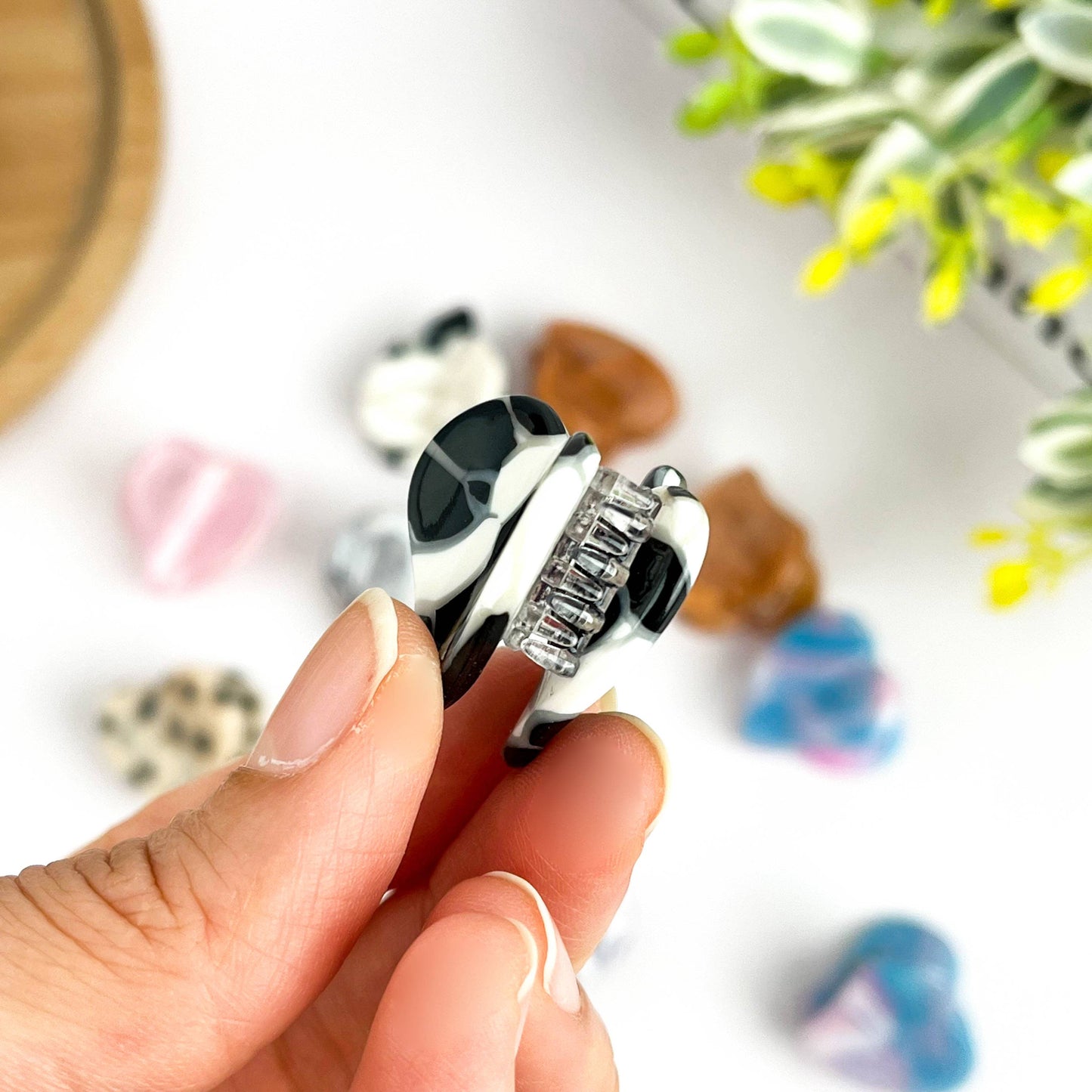 Cute Mini Heart Acetate Claw Clip, Valentine's Day Hair Clip