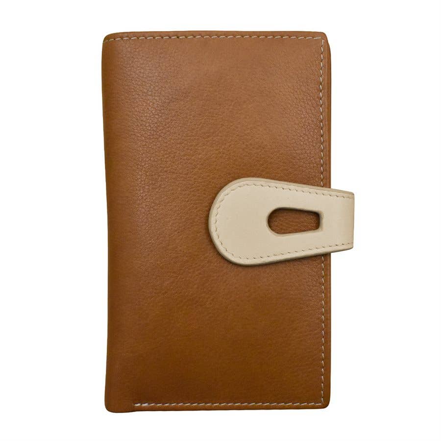 Midi Wallet with Cut Out Tab