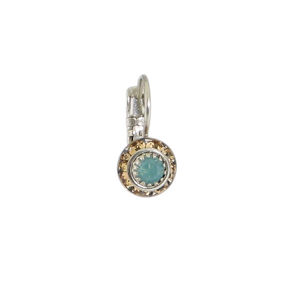 Crystal Disc Earring