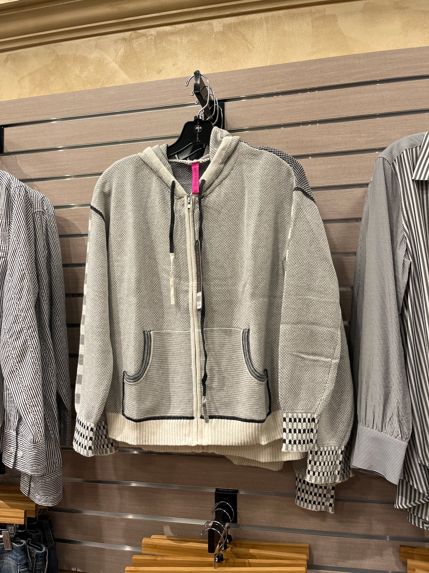 Grey Zip up Hoodie