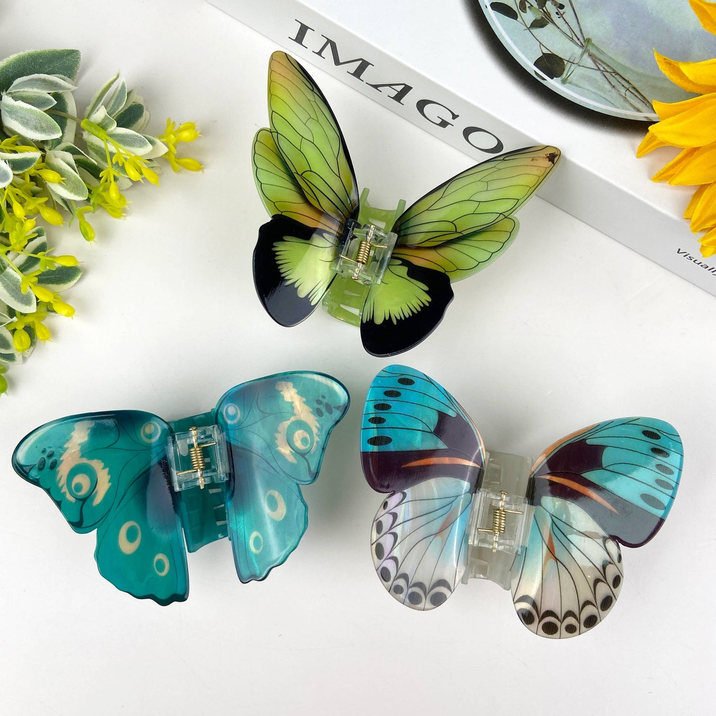 Colorful Butterfly Hair Clips