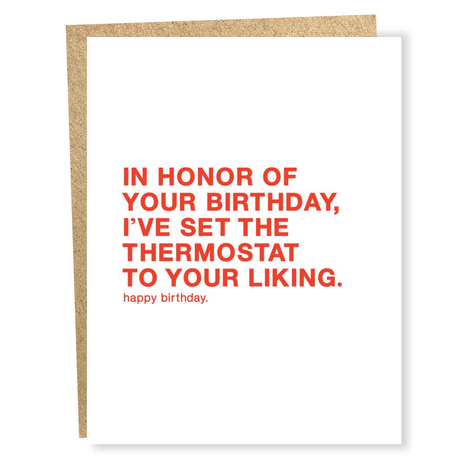 #033: Bday Thermostat Card