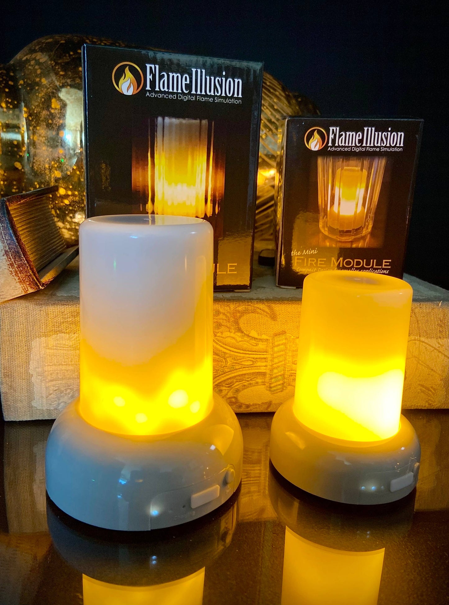 Mini Flame Illusion 2.75"Wx3.5"H
