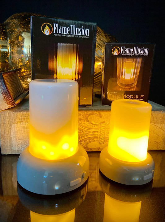 Mini Flame Illusion 2.75"Wx3.5"H