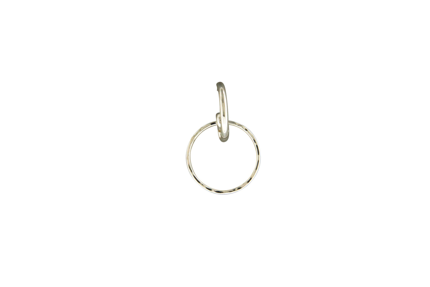 Dangling Circle Post Hoop Earring