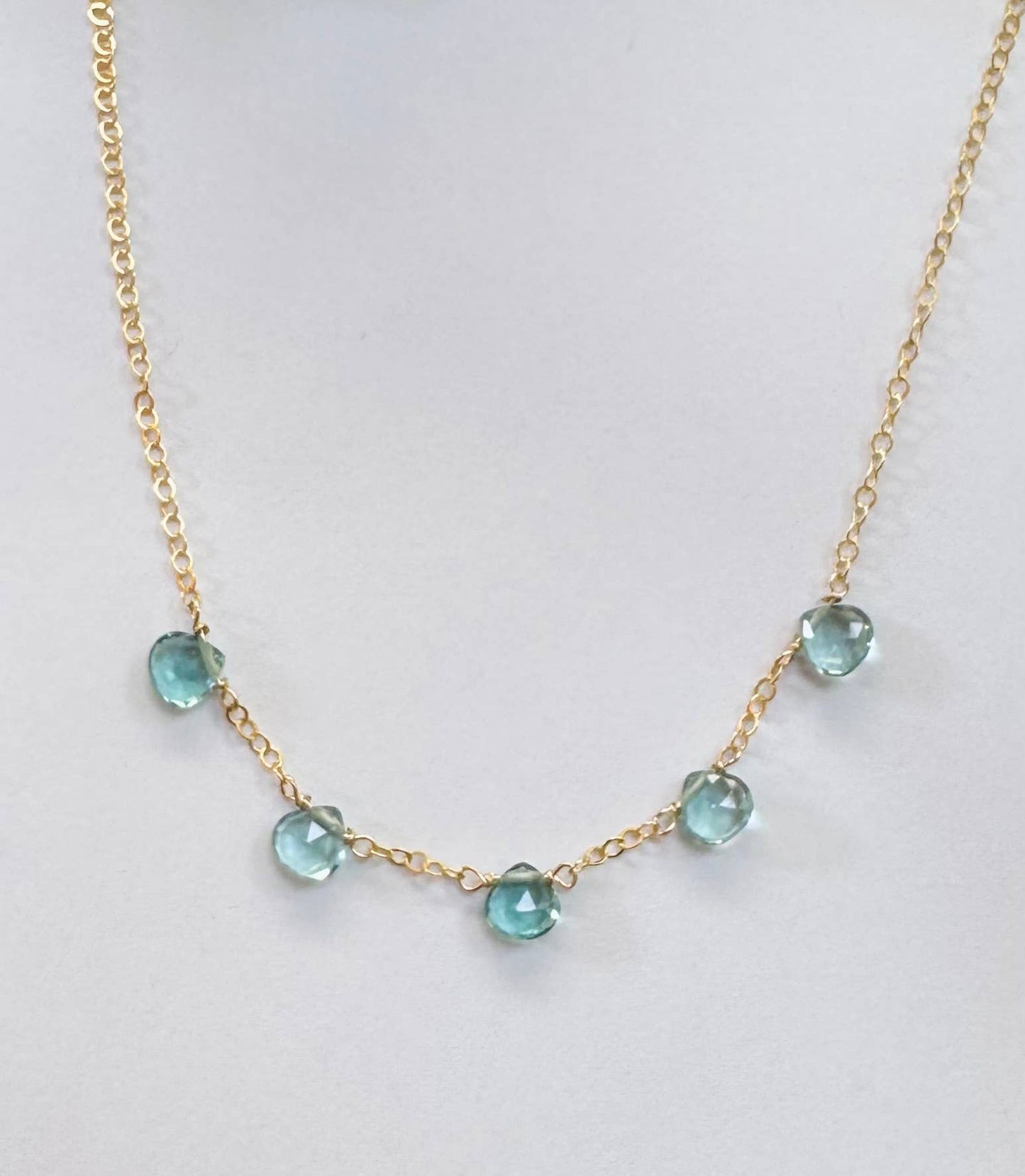 5 Station Gemstone Necklace