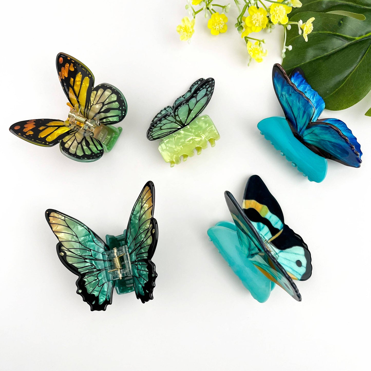 Colorful Butterfly Hair Claw Clip