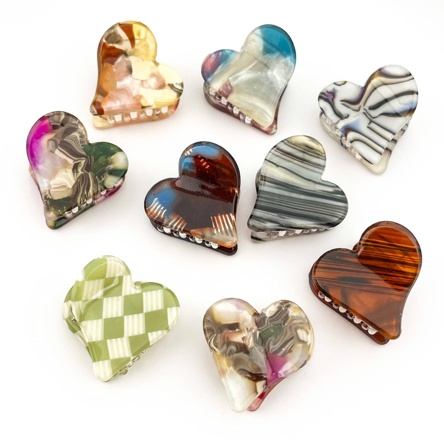 Mini Heart Hair Claw Clip, Valentine's Day Accessory