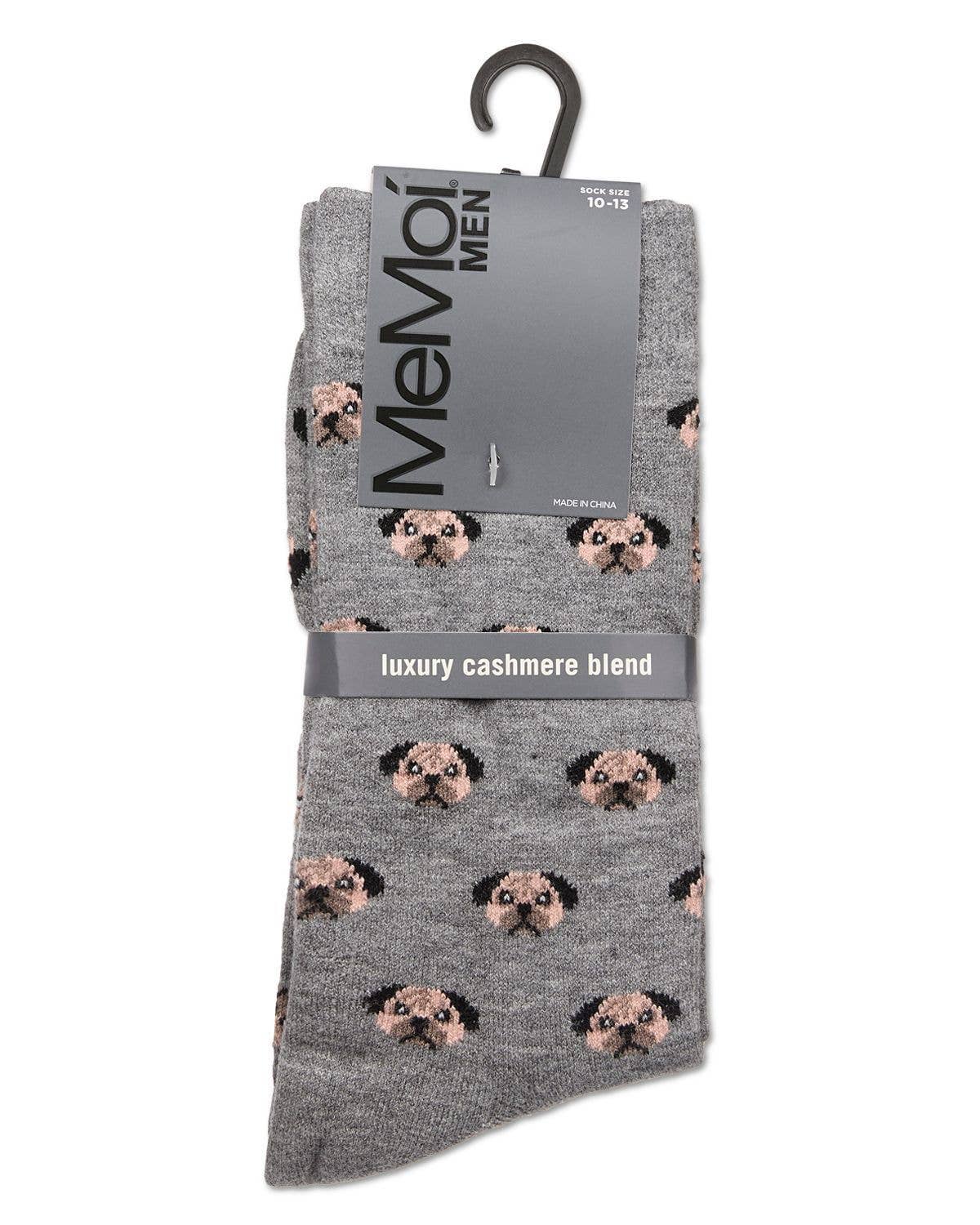 Memoi Dog Face Cashmere Men's Crew