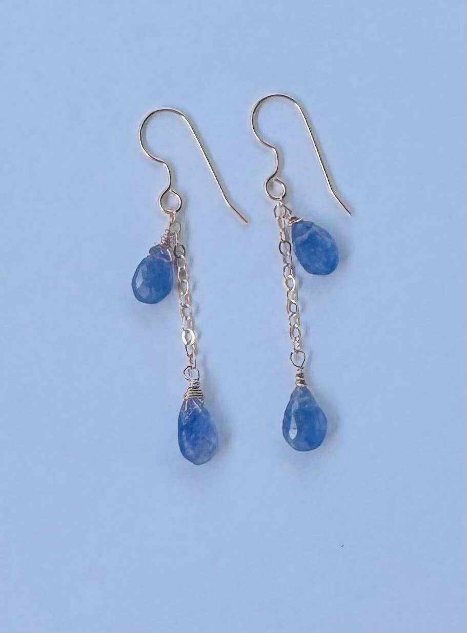 Double Tanzanite drop 