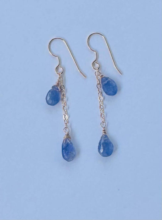 Double Tanzanite drop 