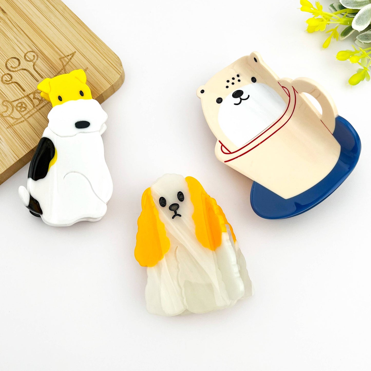 Cute Dog Hair Claw Clip