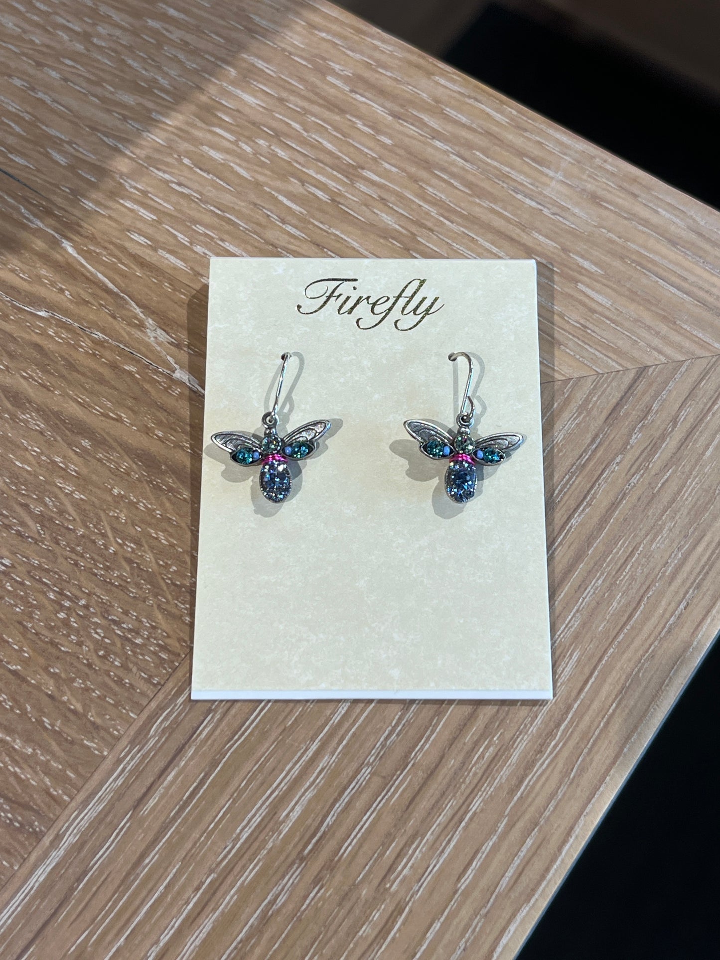 Crystal bee earrings