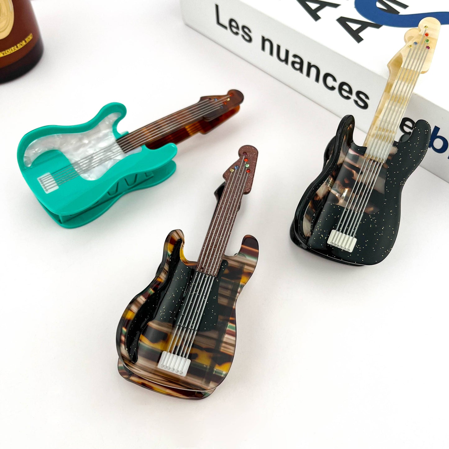 Electric Guitar Claw Clip, Musical Instrument Hair Clip