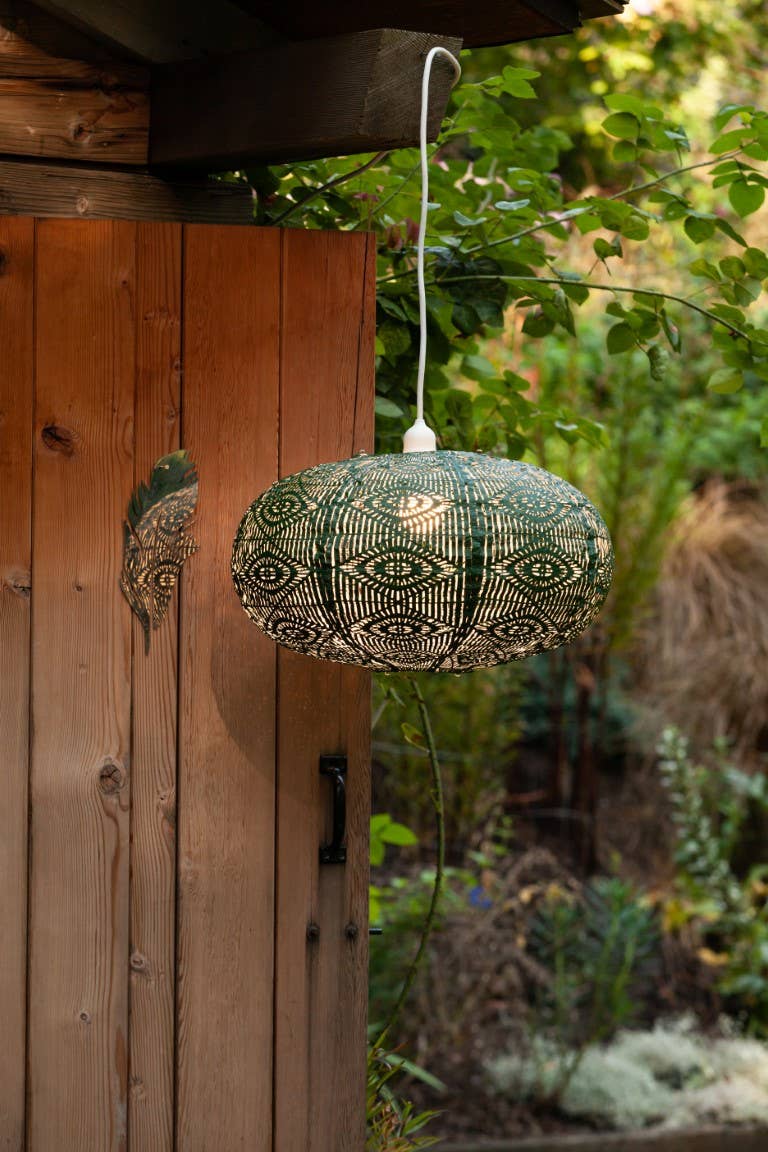Stella Nova Outdoor Pendent Light - Starbeam 20" Evergreen
