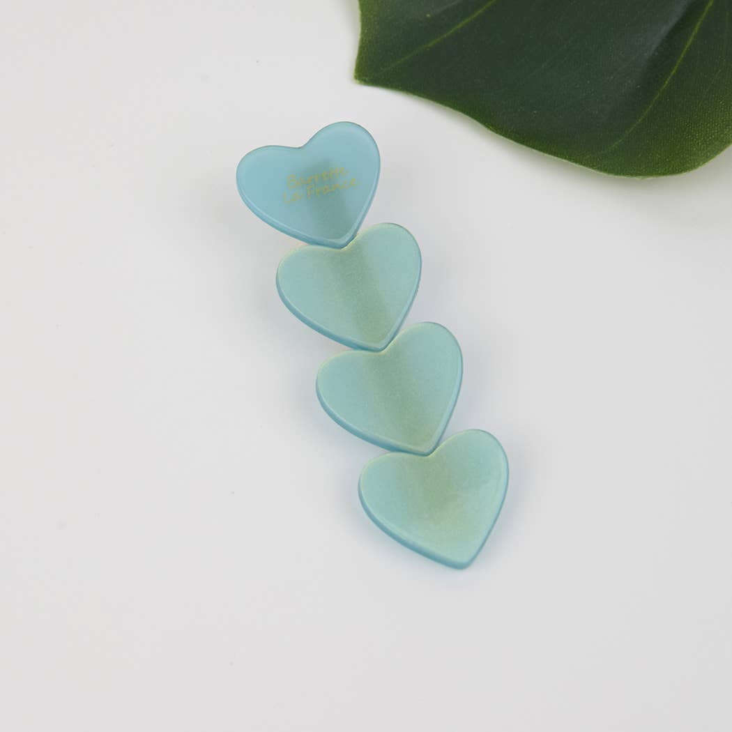 2.64‘’ Acetate Heart Hair Clip, Eco-Friendly