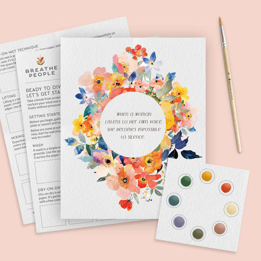 All-in-One Watercolor Paint Set- Her Own Voice
