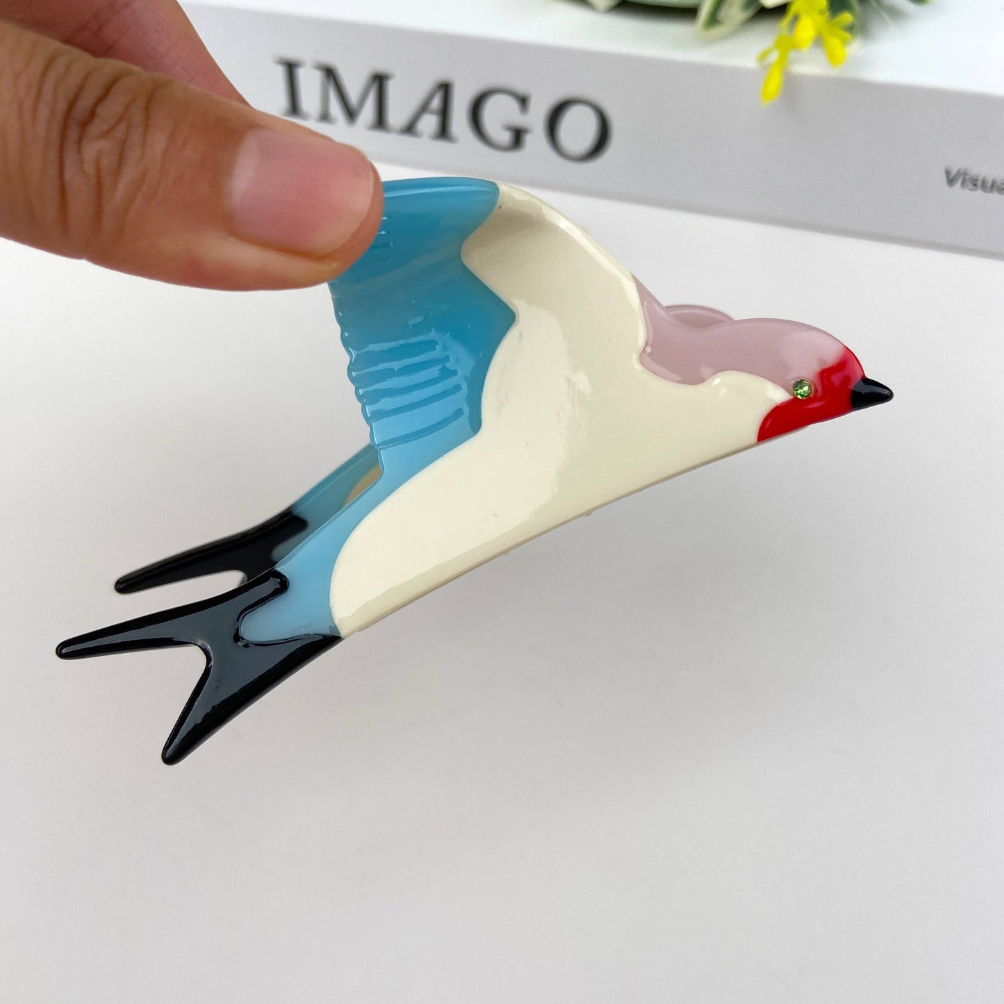Acetate Swallow Hair Claw Clip Animal Bird