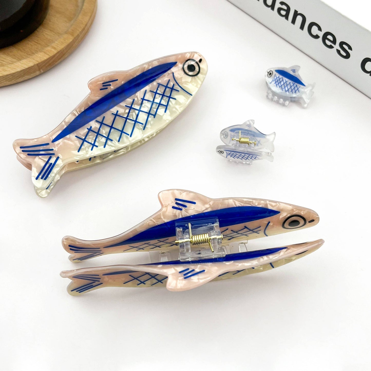 Sardine-Shaped Hair Claw Clip