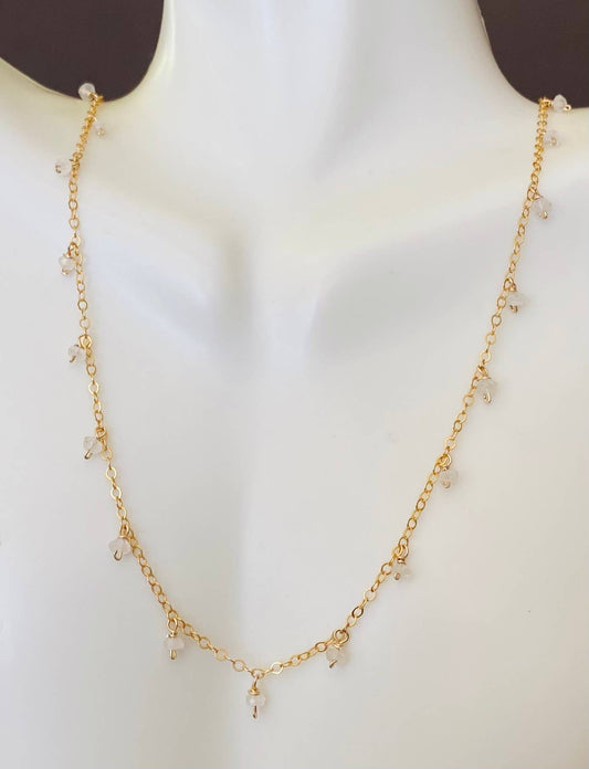 GN151 Rondelle gold necklace
