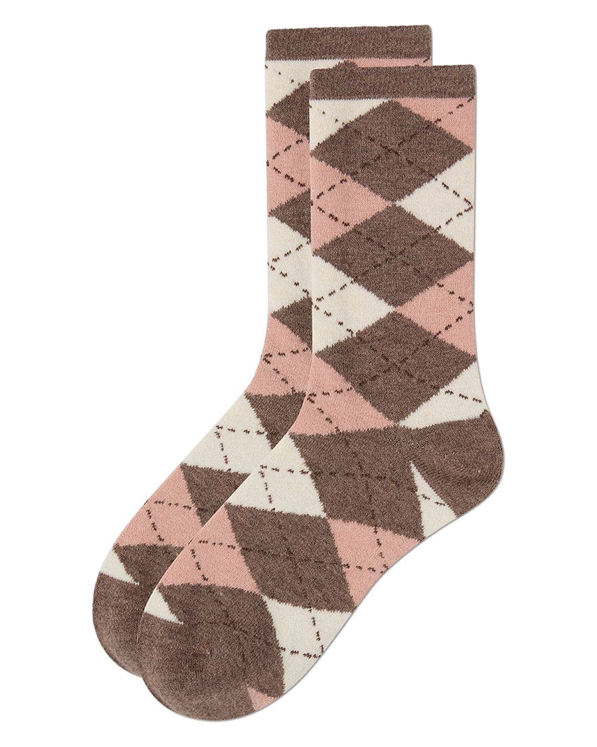 Argyle Cashmere Crew