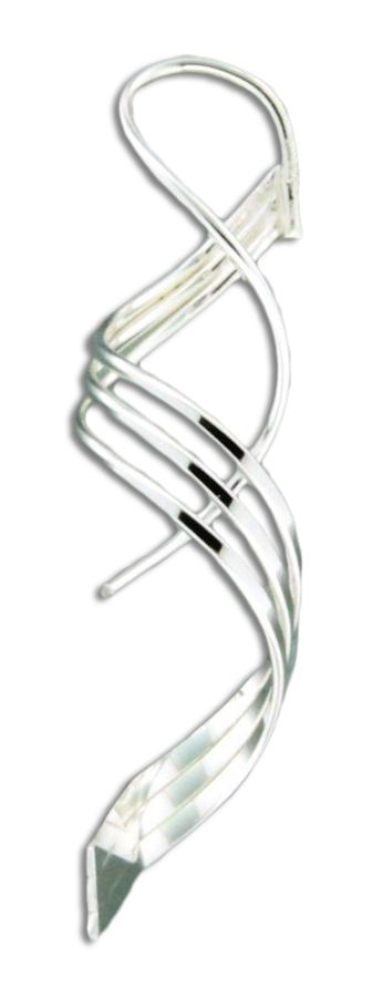 Three Strand Spiral Earring