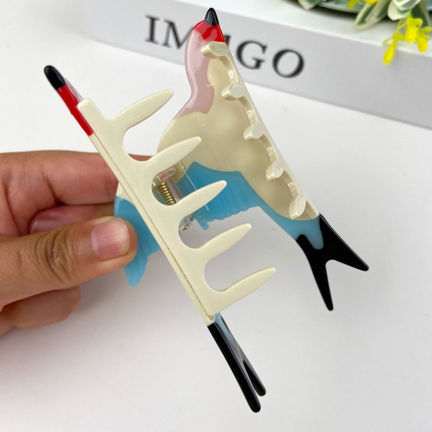 Acetate Swallow Hair Claw Clip Animal Bird