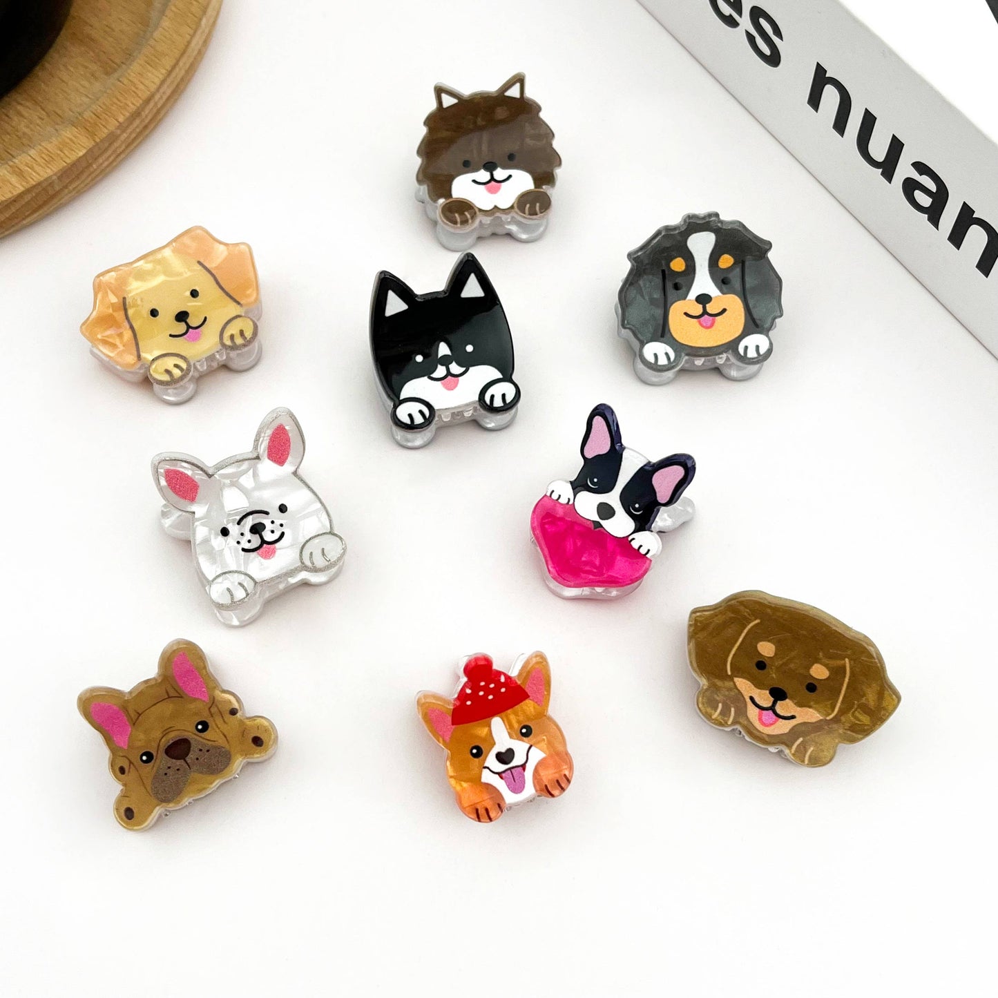 Mini Dog Series Hair Claw Clip