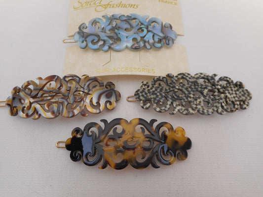 SM Filigree Hair Snap Clip