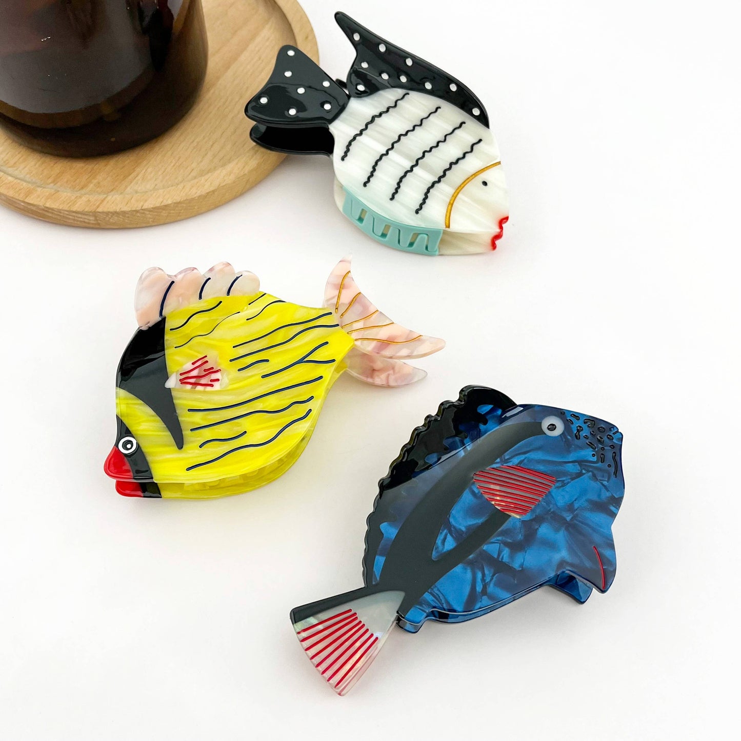 Cute Fish Acetate Hair Claw Clip, Ocean Hair Accessory