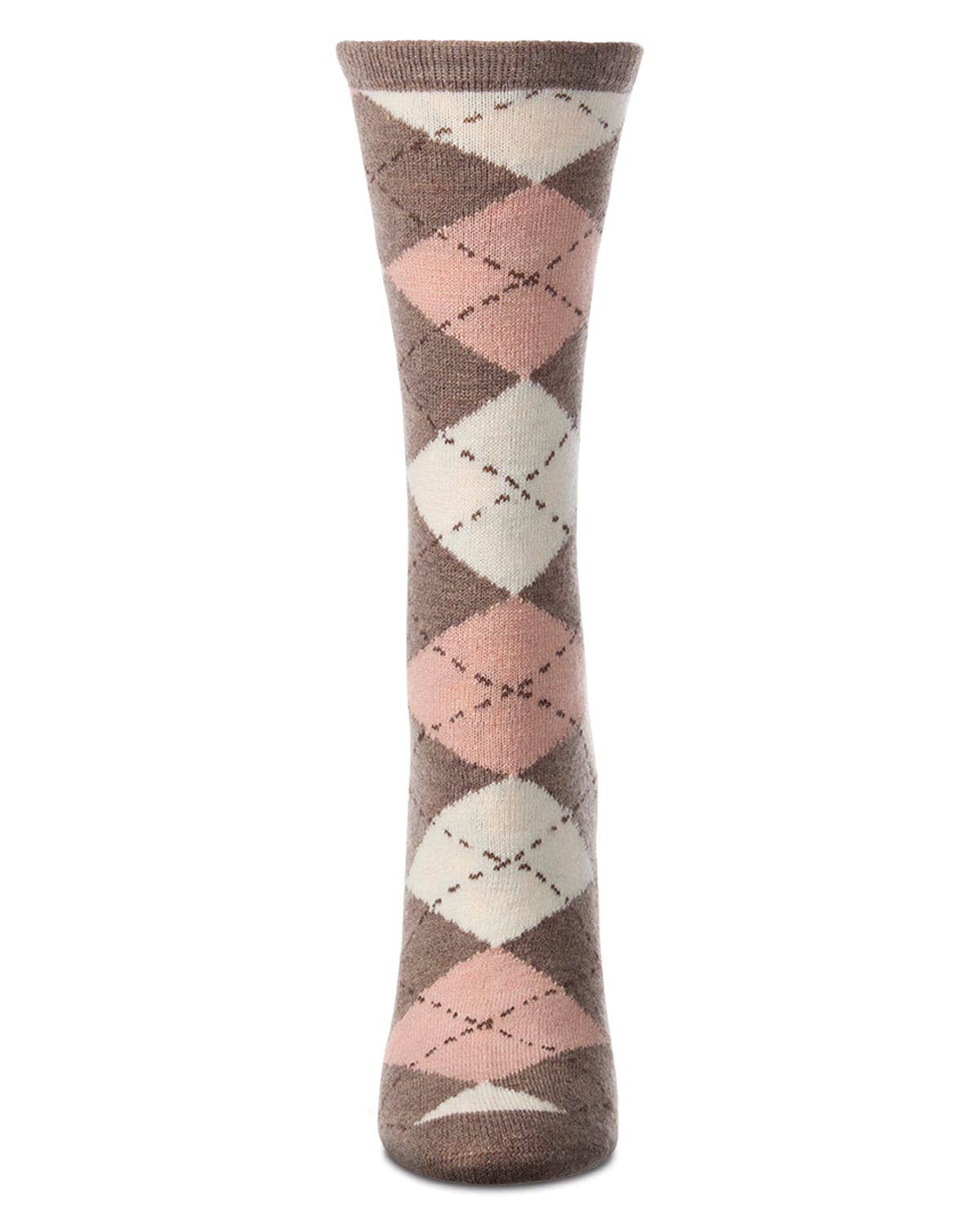 Argyle Cashmere Crew