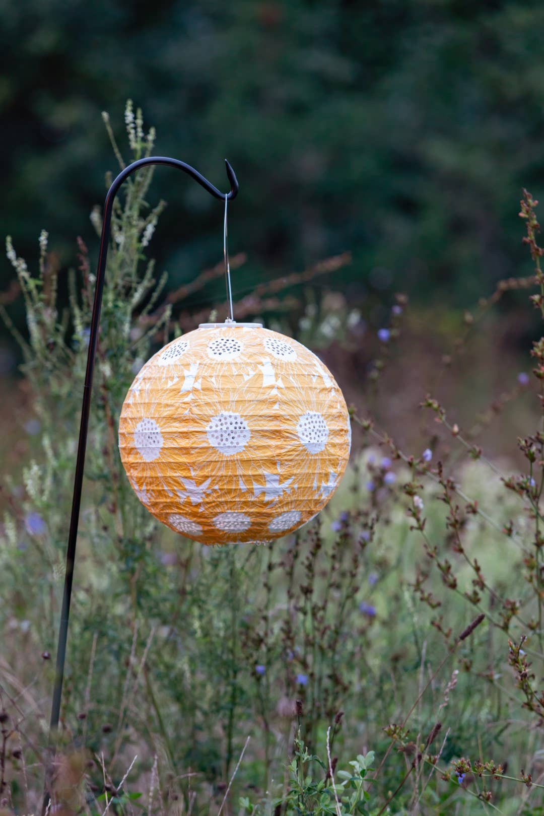 *NEW* Stella Print 12" Globe Solar Lantern - Marigold