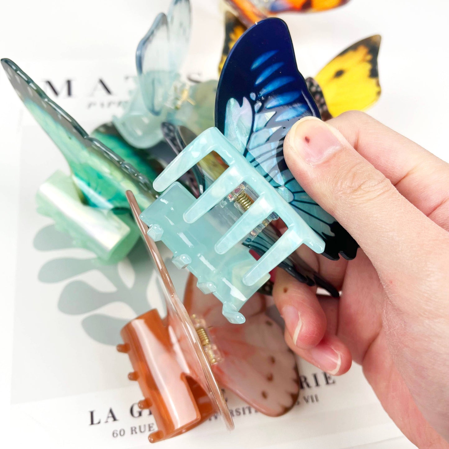 Acetate Large Butterfly Hair Clip