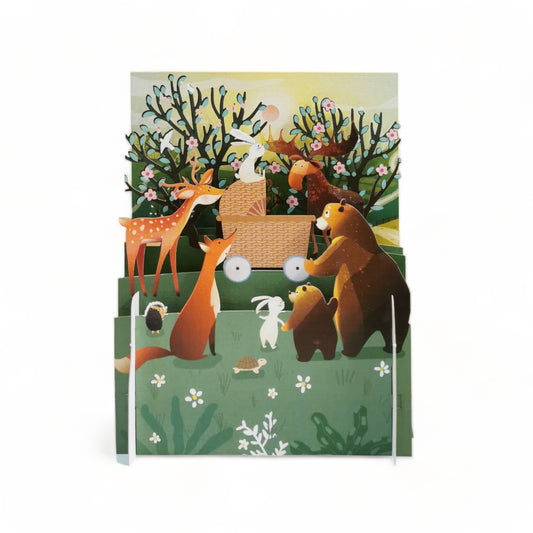 Miniature World Message in Bottle Card