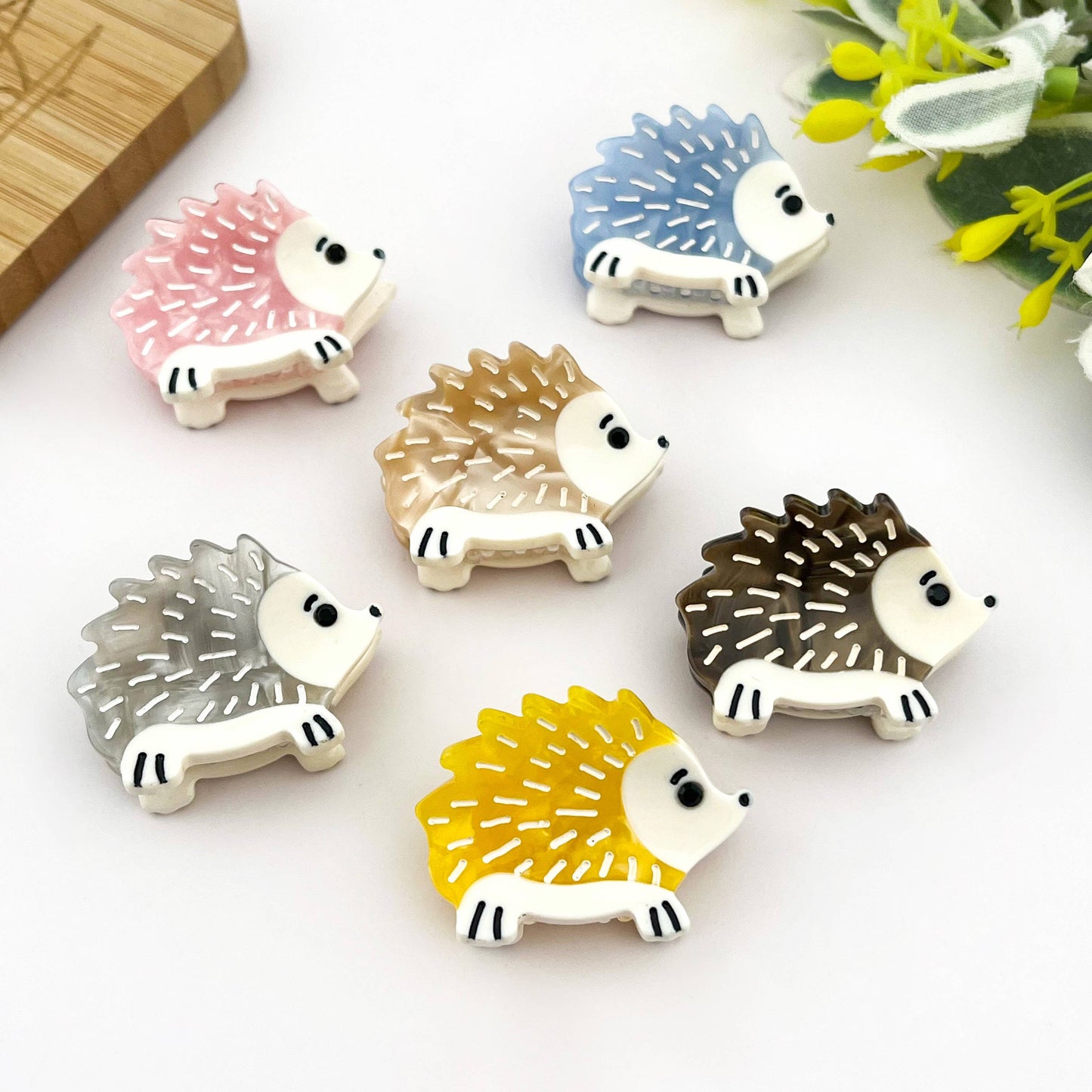 Mini Hedgehog Hair Claw Clip, Animal Hair Clip