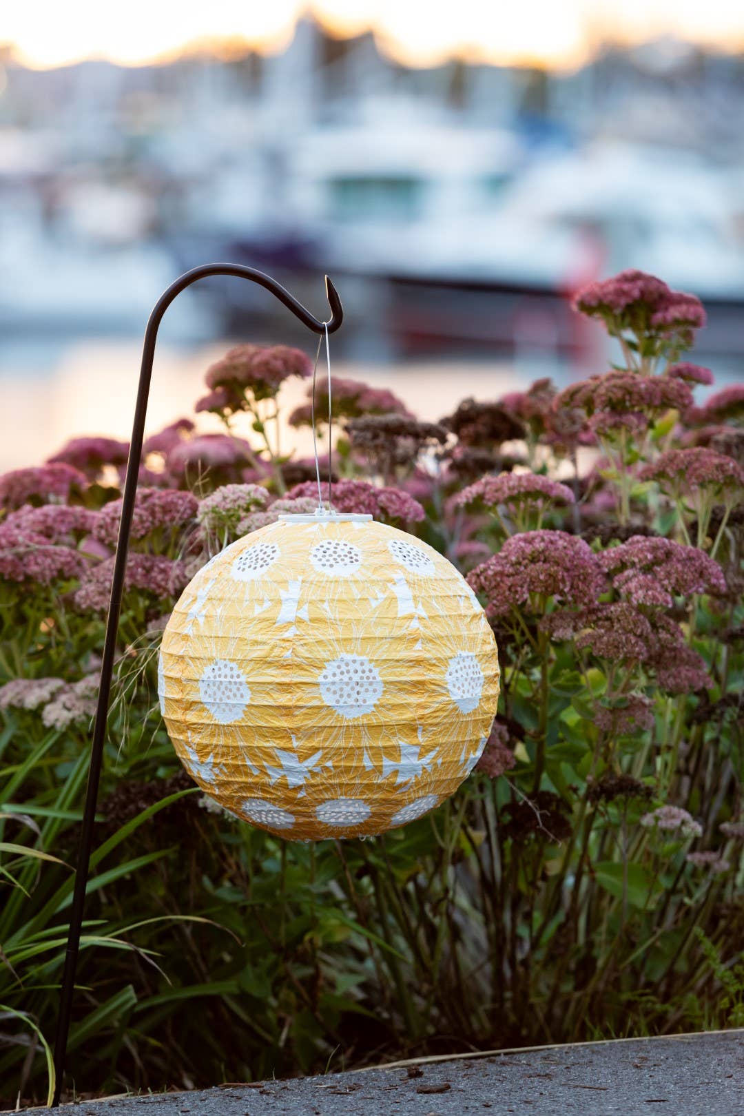 *NEW* Stella Print 12" Globe Solar Lantern - Marigold