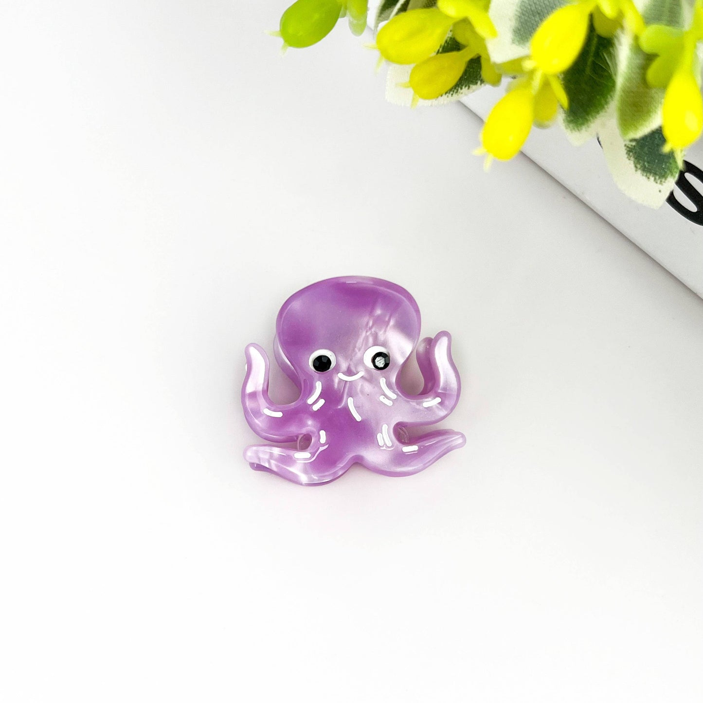 Acetate Mini Marine Animal Hair Clip,Shark Octopus Claw Clip